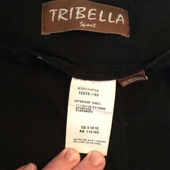 Tribella Sport Size 8‎ Black Stretch Pull On Pants - Picture 3 of 3